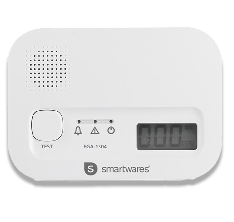 CO-Melder und Kohlenmonoxidmelder Test Smartwares FGA-13041